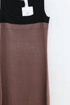 SWAYING/KNIT silk patchwork vest dress SW24SS2L31 khaki